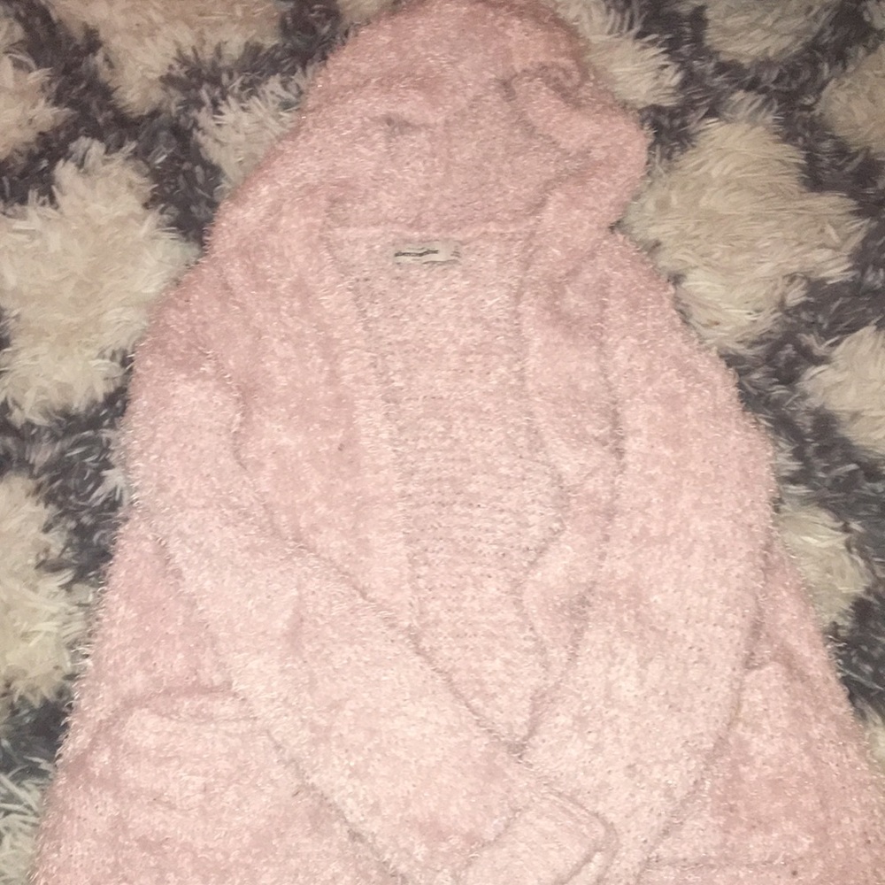 Abercrombie pink fur sweater